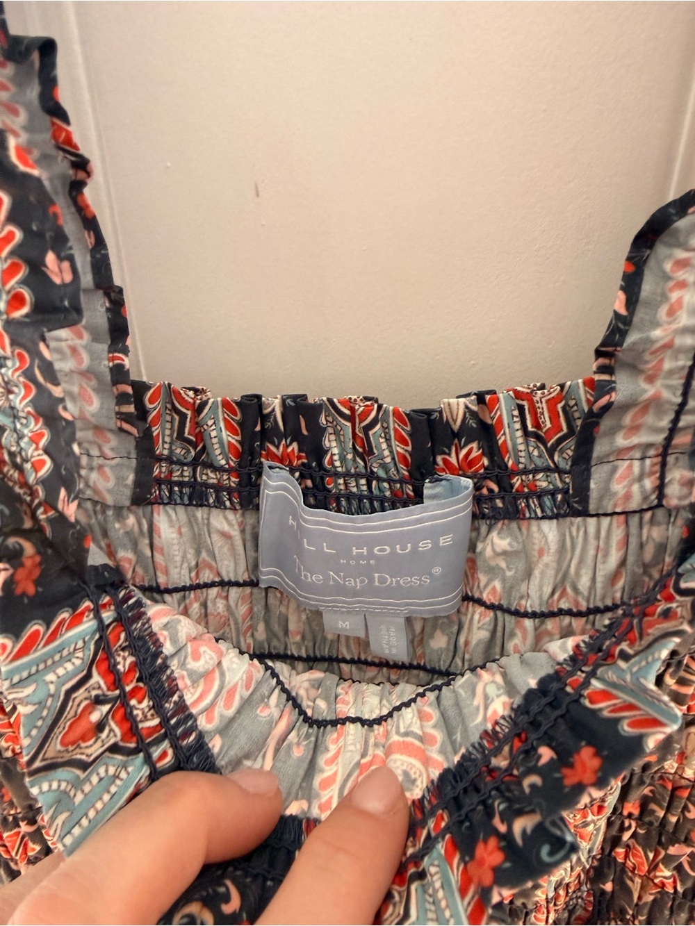 Hill House Home Kimmy Maxi Nap Dress - Medium in Emma stripe/Navy Multi - Picture 2 of 6